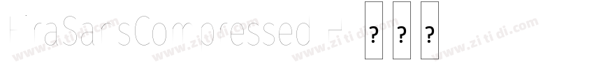 FiraSansCompressed H字体转换